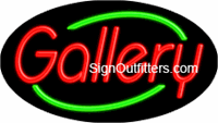 Gallery Neon Sign - Flashing Design