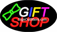 Gift Shop Neon Sign - Flashing Design