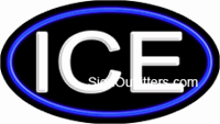 Ice Neon Sign - Flashing Design