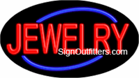 Jewelry Neon Sign - Flashing Design