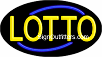 Lotto Neon Sign - Flashing Design