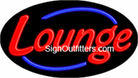 Lounge Neon Sign - Flashing Design
