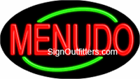 Menudo Neon Sign - Flashing Design