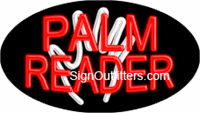 Palm Reader Neon Sign - Flashing Design