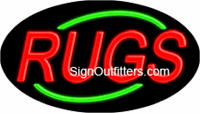 Rugs Neon Sign - Flashing Design