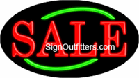 Sale Neon Sign - Flashing Design