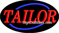 Tailor Neon Sign - Flashing Design