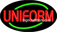 Uniform Neon Sign - Flashing Design
