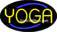 Yoga Neon Sign - Flashing Design