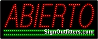 Abierto LED Sign - Regular Design