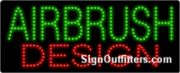 Airbrush Design LED Sign - Regular Design
