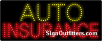 Auto Insurance LED Sign - Regular Design