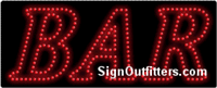 Bar LED Sign - Regular Design