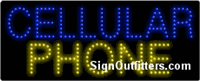Cellular Phone LED Sign - Regular Design