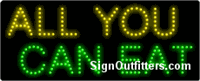 All You Can Eat LED Sign - Regular Design