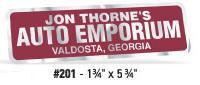 Chrome Stock Shape Auto Decal #201