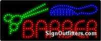 Barber with Comb Graphic LED Sign - Regular Design