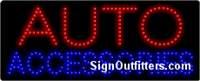 Auto Accessories LED Sign - Regular Design