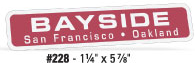Reflective Stock Shape Auto Decal
