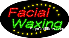 Facial/Waxing LED Sign - Flashing Design