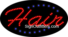 Hair LED Sign - Flashing Design