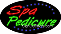 Spa Pedicure LED Sign - Flashing Design