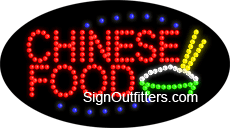 Chinese Food LED Sign - Flashing Design