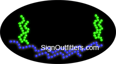 Fish LED Sign - Flashing Design