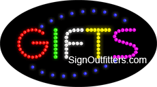 Gifts LED Sign - Flashing Design