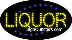 Liquor LED Sign - Flashing Design