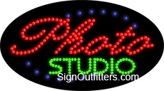 Photo Studio LED Sign - Flashing Design