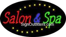 Salon & Spa LED Sign - Flashing Design
