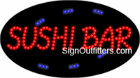 Sushi Bar LED Sign - Flashing Design
