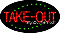Take-Out LED Sign - Flashing Design