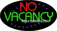 No Vacancy LED Sign - Flashing Design