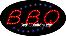 B.B.Q LED Sign - Flashing Design