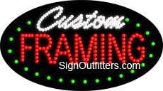 Custom Framing LED Sign - Flashing Design