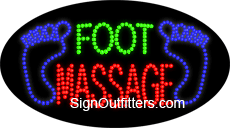 Foot Massage LED Sign - Flashing Design