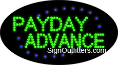 Payday Advance LED Sign - Flashing Design