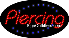 Piercing LED Sign - Flashing Design