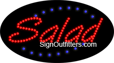 Salad LED Sign - Flashing Design