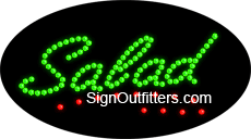 Salad with no border LED Sign - Flashing Design