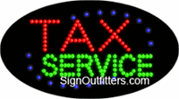 Tax Service LED Sign - Flashing Design