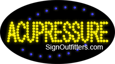 Acupressure LED Sign - Flashing Design
