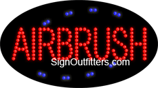 Airbrush LED Sign - Flashing Design