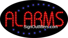 Alarms LED Sign - Flashing Design