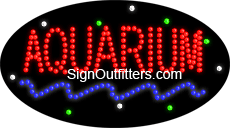 Aquarium LED Sign - Flashing Design