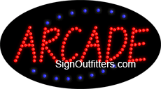 Arcade LED Sign - Flashing Design