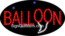 Balloon LED Sign - Flashing Design