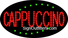 Cappuccino LED Sign - Flashing Design
